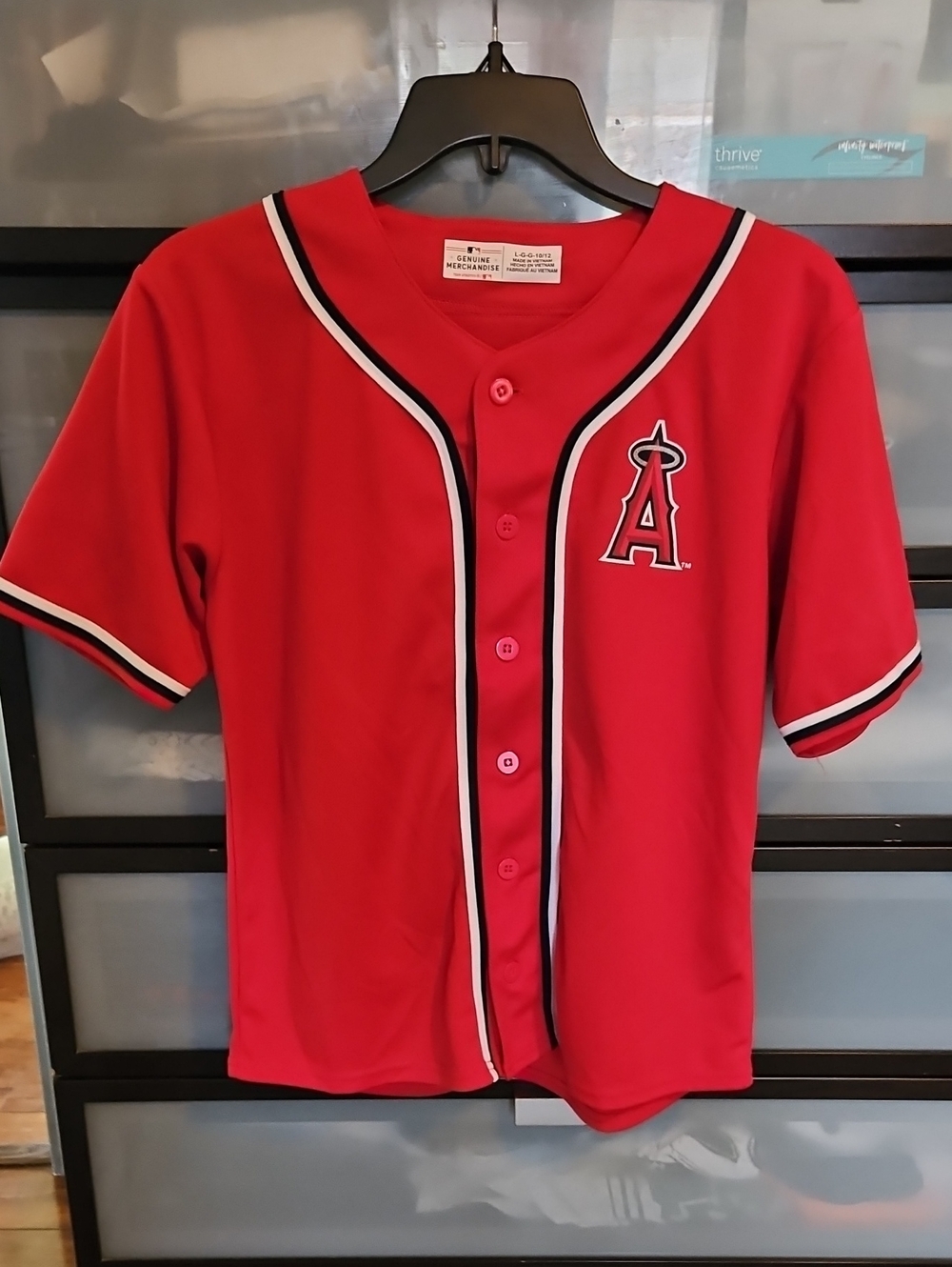 Boys Large Major League Baseball Angels Jersey
